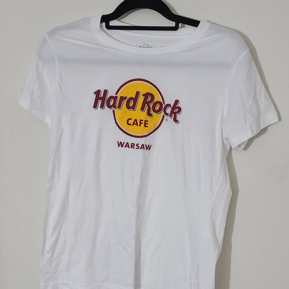 Hard Rock Cafe Warsaw Poland Women's Large T-Shirt